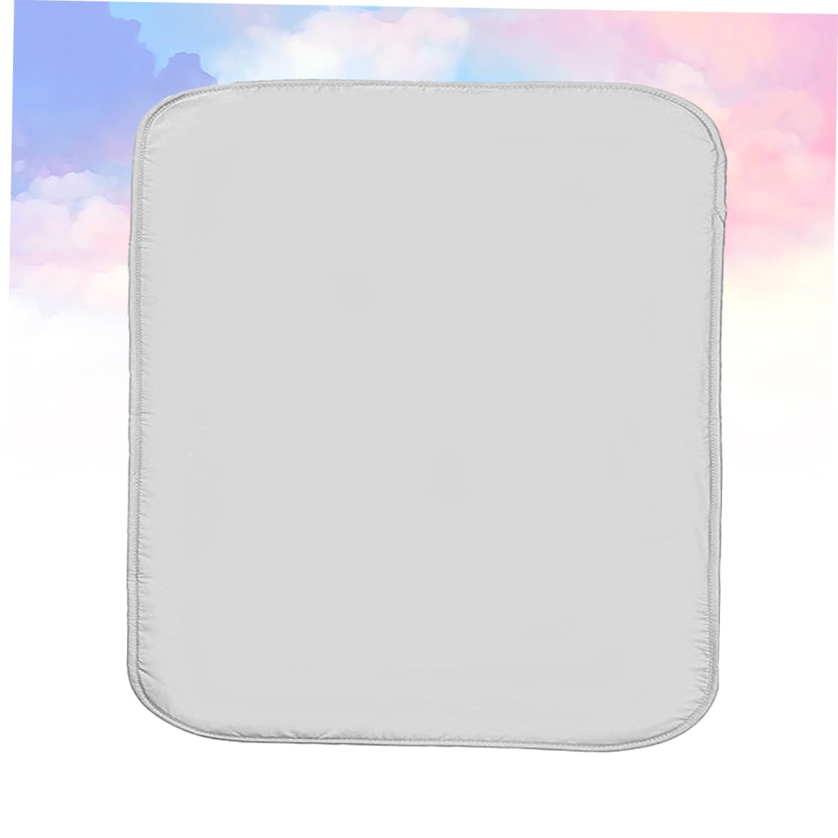 VALICLUD Faltbare Bügelmatte aus Reiner Baumwolle 70x80cm Wärmeisolierende rutschfeste Bügelunterlage mit Doppelseitiger Nutzung für Heimgebrauch
