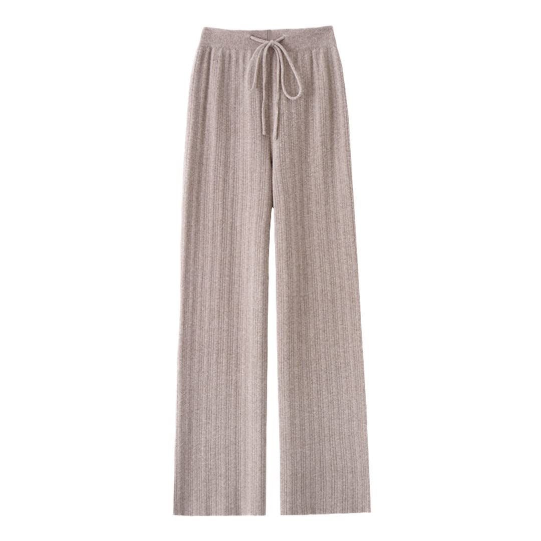 Pantalon 100% laine pour femme tricoté haut de gamme d'automne hiver - 3