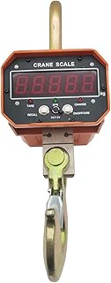 Heavy Duty Hanging Scale 5T/5000kg OCS Digital Lifting Scale Red Or Green Display Aluminum Shell Wireless Remote Control Industrial Weighing Crane Scale Easy Operation (Color : Red Word, Size : 5 to