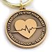 Nurse Gift Idea -"Cute Enough to Stop Your Heart, Skilled Enough to Restart It" Keychain
