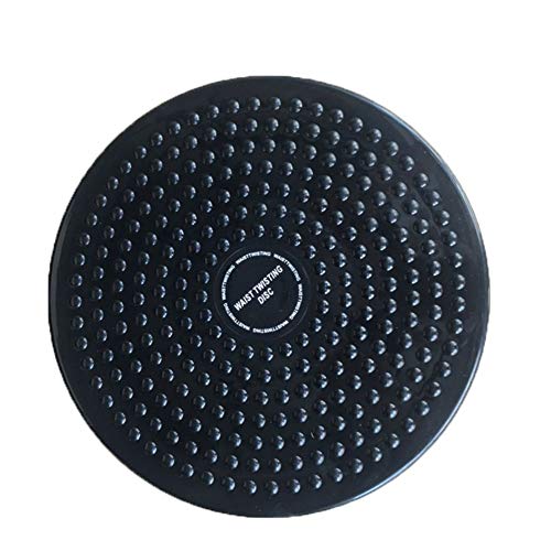 LISSO Twisting Waist Disc, Body Shaping Twisting Waist Machine Rotating Board Female Twister Exercise Sports Equipment Aerobic Exercise Foot Massage (Black)