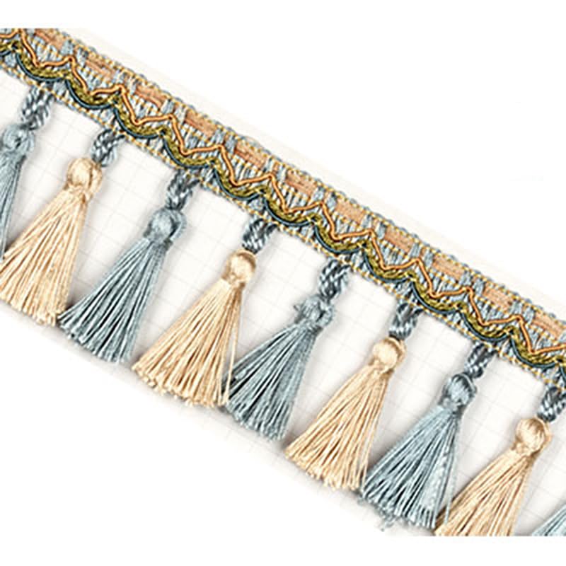 Borde decorativo de flecos de alta densidad y cordón de poliéster duradero de 2m