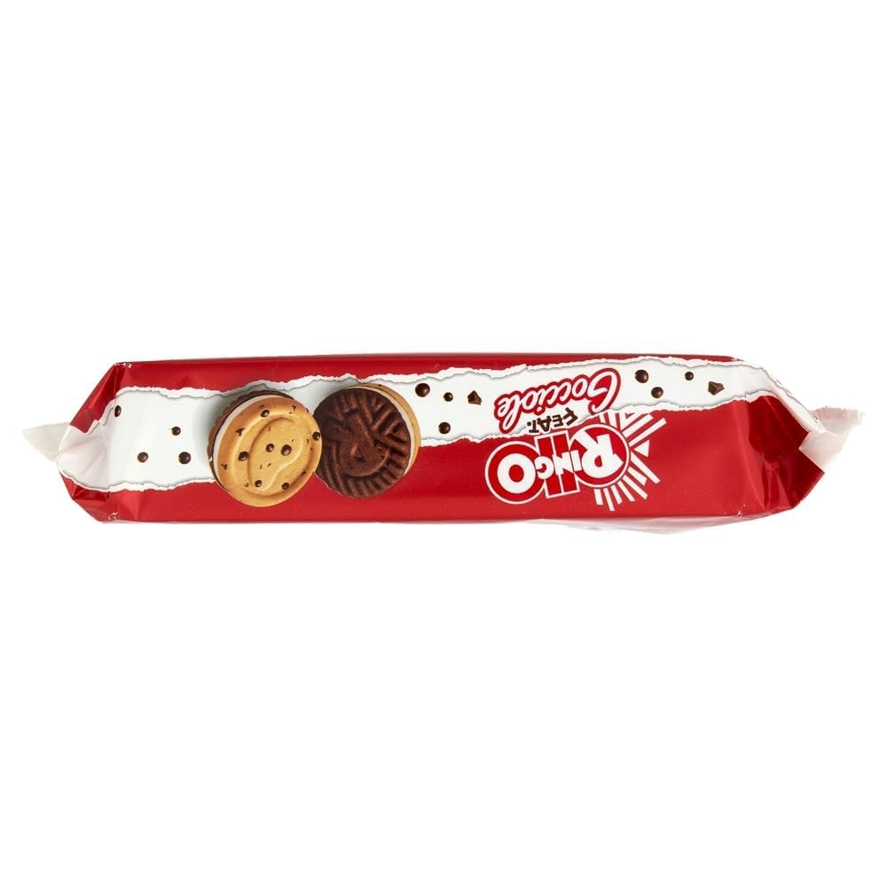 Italian Gourmet Bundle Gefüllte Sandwich-Kekse Milchcreme 12x 165g + Italian Gourmet Polpa Gratis – Limited Edition Ringo feat. Gocciole, Kakao- & Schokotropfen-Kekse, 72 Snackportionen, Vorrat 1,98kg