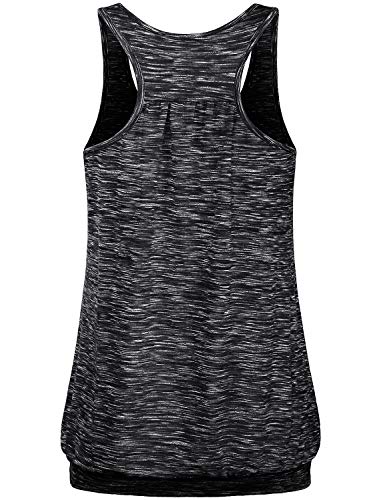 Joymom Summer Maternity Clothes,Feminine Cute Scoop Neck Sleeveless Racerback Nursing Tops Light Weight Athleisure Breastfeeding Tank Shirts Black S #TOP2
