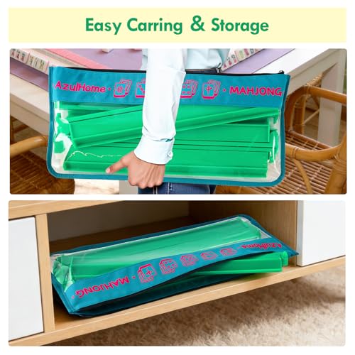 Soportes para Fichas de Mahjong de Acrílico Verde Juego de 4 miniatura 6