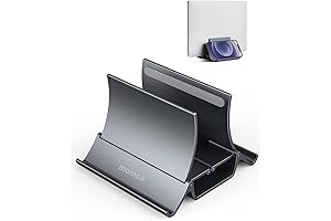 MOMAX Vertical Laptop Stand: Elevate Your Workspace with Grace