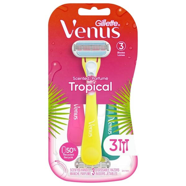 Gillette Venus Tropical Women's Disposable Razor, 3 Count