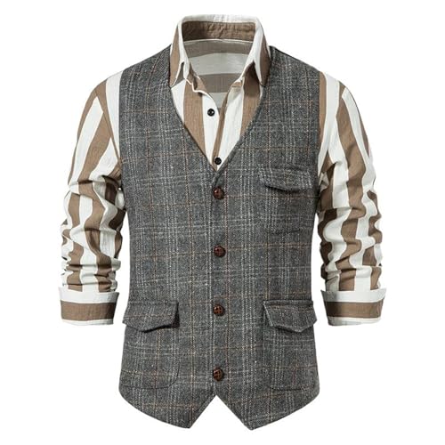 Men's Suit Vest Spring Summer British Style Plus-Size Vintage Suit Vest for men2