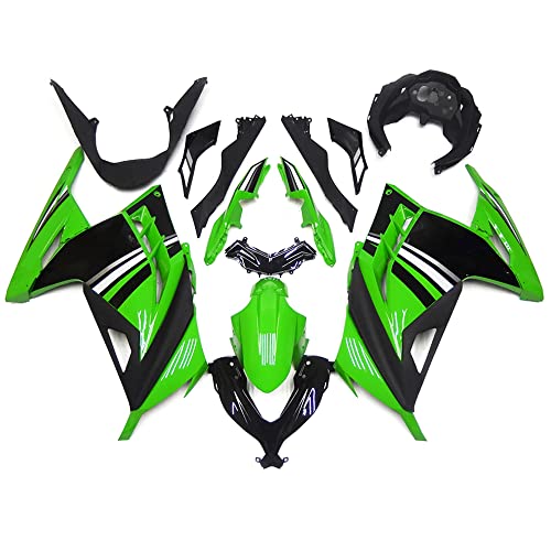 Green Black ABS Fairing Kit for Kawasaki Ninja 300 2013-2017