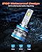 FAHREN H11 Fog Bulbs, Upgraded 120W 60000LM H8/H9 Bright Lighting Bulb, 6500K Cool White IP68 Waterproof,Quick Installation, Pack of 2