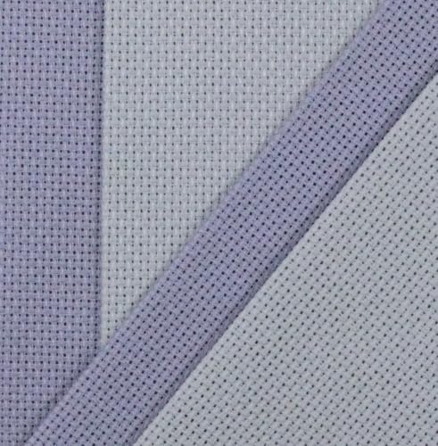 Image of KCS 4 /6 pc of 12 inch x 18 inch 18 Count Cotton Aida Cloth Cross Stitch Fabric (4 pc, Light Grey+Light Steel Grey)