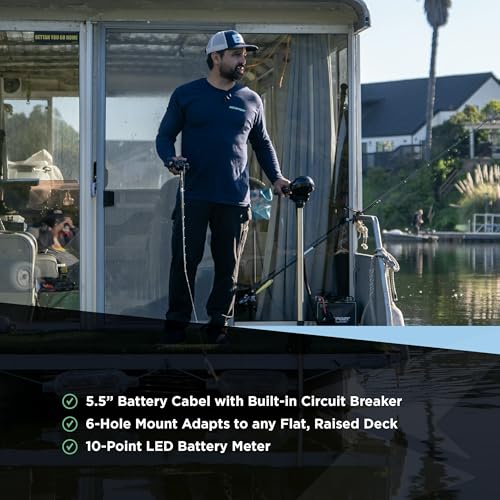 Newport 23M1000501 Pontoon-Series 55Lb Thrust Saltwater Electric Pontoon Trolling Motor thumb #3
