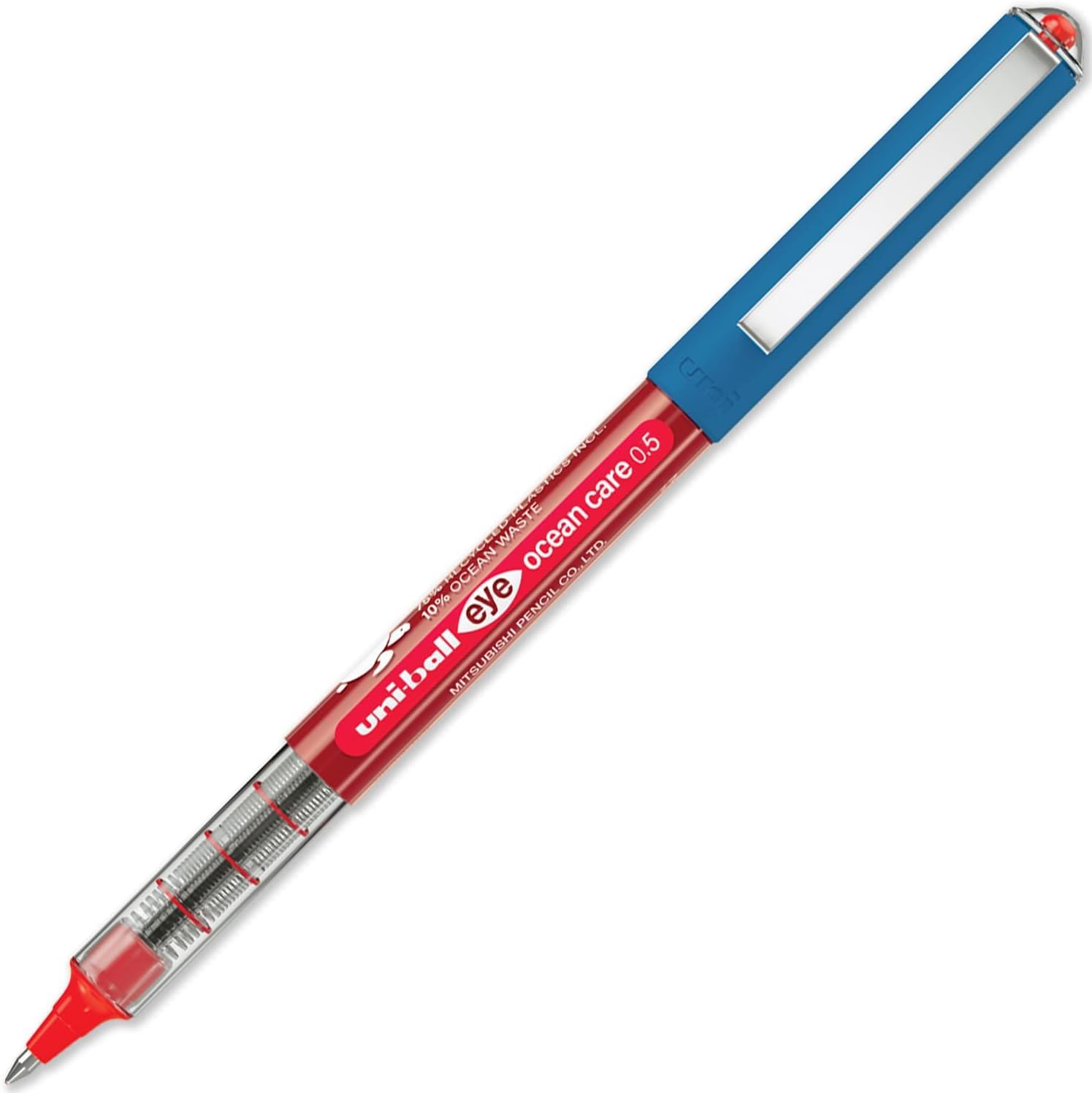 Uni-ball Eye Micro OCEAN CARE Liquid Ink Rollerball UB-150ROP Red 0.5mm Box 12 pcs