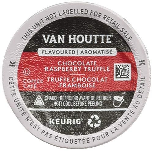 Van Houtte Raspberry Chocolate Truffle Coffee, K-Cup Portion Pack for Keurig Brewers (24 Count)