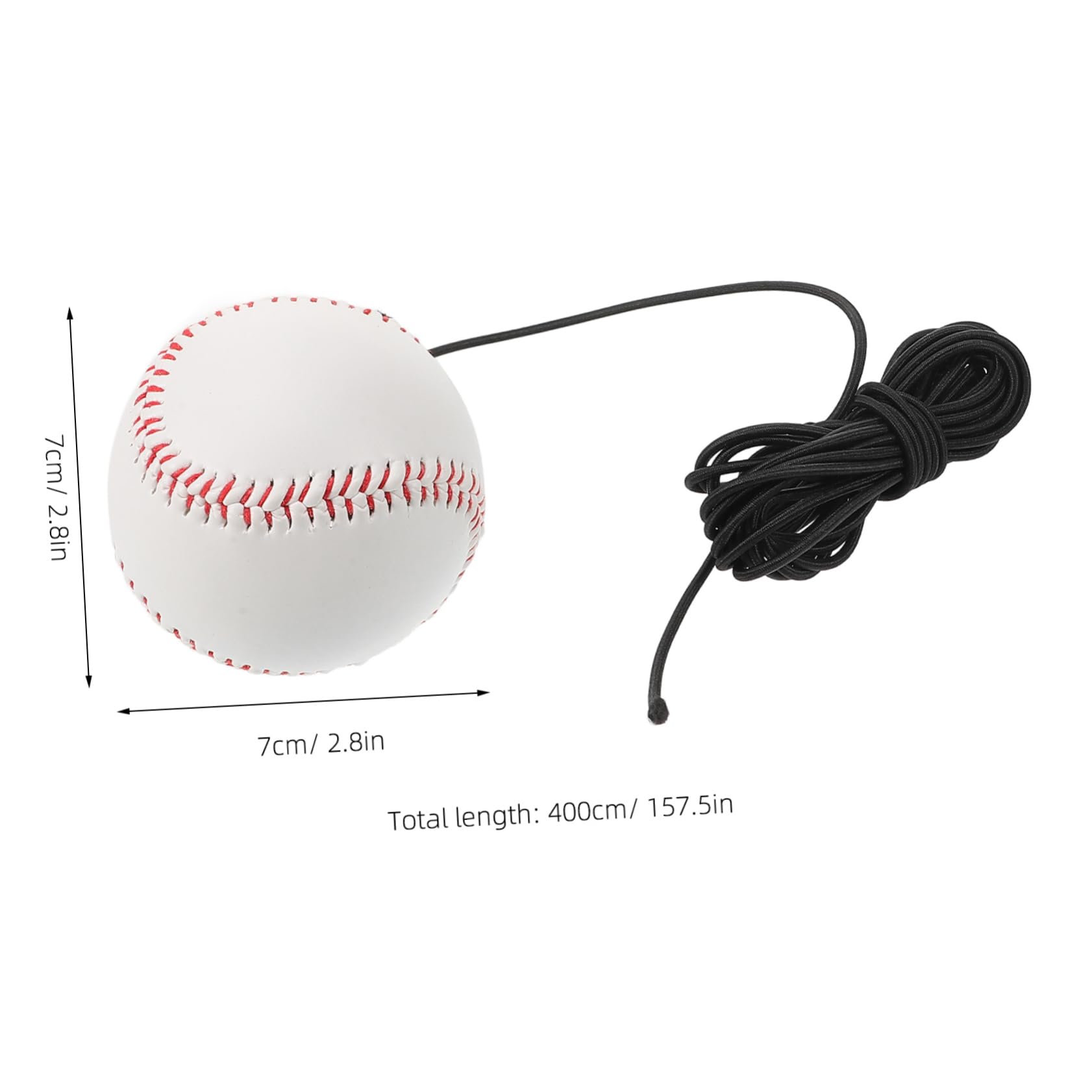 WHAMVOX 1Set Baseball Batting Trainer Portable Hitting Equipment with Elastic Rope for Correcting Swing Posture for Students and Adults Use
