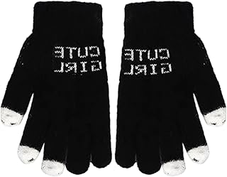 [Ozozuize] 女性用 ニット グローブ,タッチスクリーン対応 冬用保温ミトン,暖かいグローブ | スキー アウトドア ランニング スノーボード 通勤 ドライブ 犬の散歩 祭り アイスフィッシング用