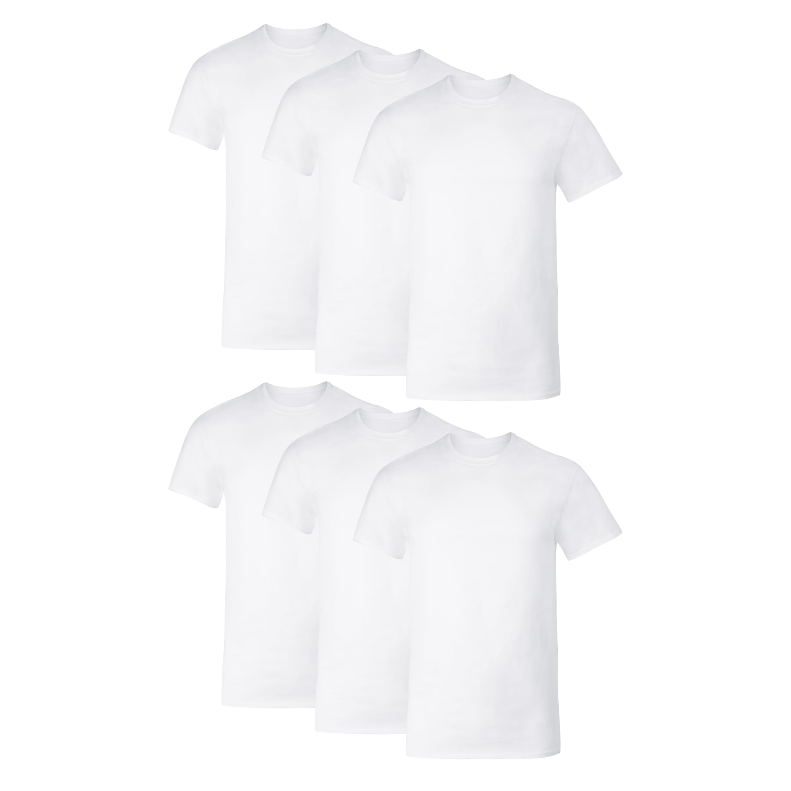 Hanes Men's Undershirt T-Shirts Pack, 5-Pack, Crewneck Or V-Neck T Shirts for Men, Wicking Stretch-Cotton Clothing