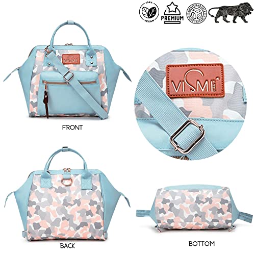 Image of VISMIINTREND Mini Diaper Bag for Baby | Small Nappy Bags for Mother | Maternity Travel Handbag | Hospital Bags for Mom | Baby Shower Gift for Mom | Gifts for New Born Baby Boy Girl