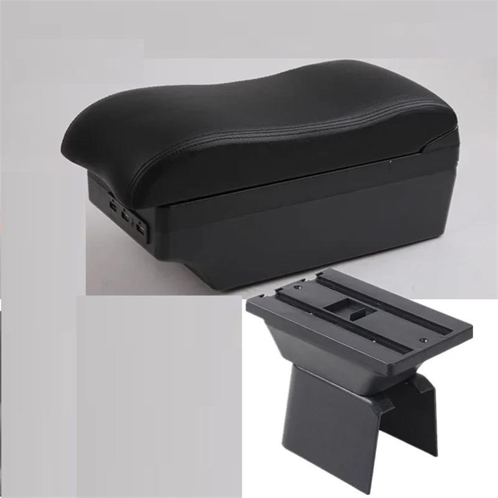 Noheeu C Black Line 7Usb With Usb Armrest Box For Fusion 2002-2012 Car Center Storage