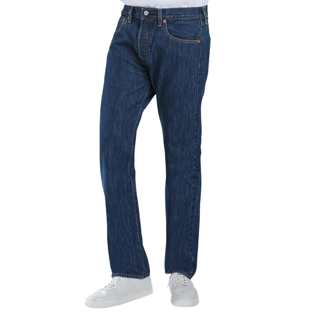 Levi's 00501-0194 Men's 501® Original Jeans, Dark Indigo - Flat Finish Size 40W/32L
