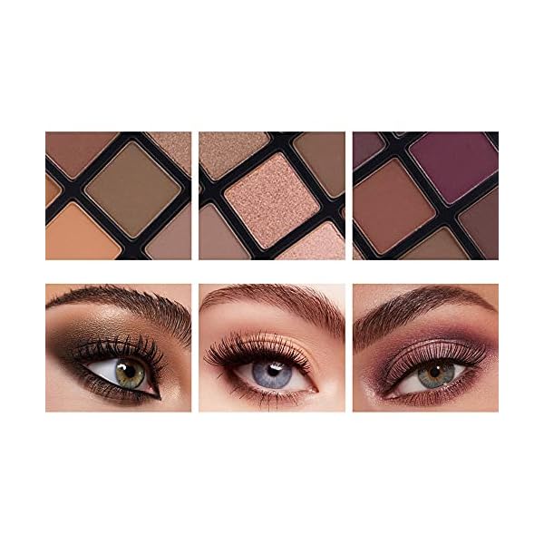 Matte-and-Shimmer-Eyeshadow-Palette-Vodisa-25-Long-Lasting-Blendable-Warm-Eye-Shadows-Glitter-Makeup-Kit-Make-Up-Brushes-Set-Nude-Smoky-Waterproof-Beauty-Cosmetics-High-Pigment-Powder-Pallet-25B Vodisa Nude Neutral Eyeshadow Palette, Matte and Shimmer Eye Shadows Long Lasting Blendable Eyeshadow with Makeup Brushes Set Warm Brown Waterproof High Pigment Powder Pallet 25B