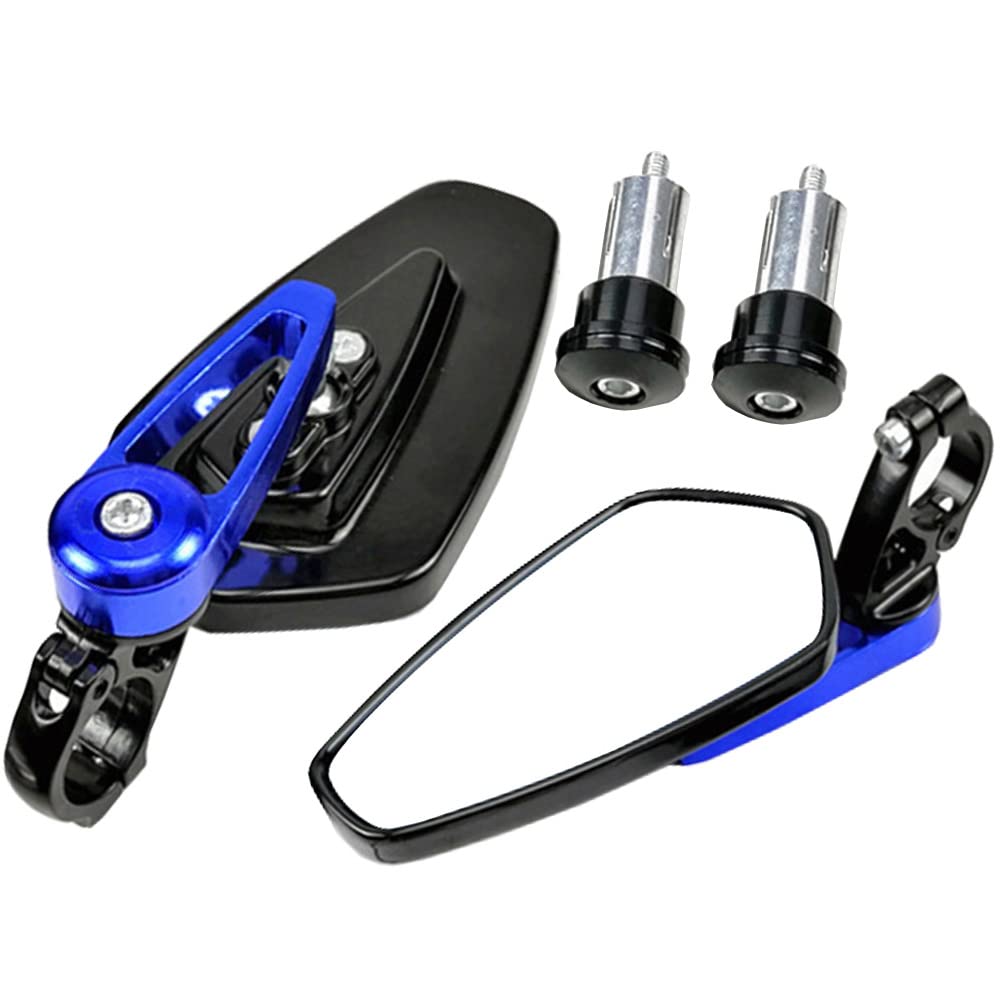 Rétroviseurs Moto Universels ETOPARS - 10mm/8mm, Rotation 360°, Montage Guidon 7/8", Verre Haute Qualité