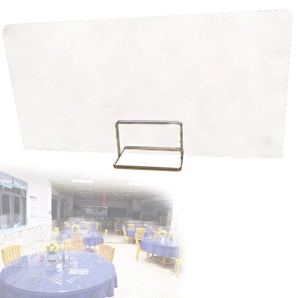 NANANA Pantalla/Mampara Protección, Mampara de Metacrilato Mostrador, Indicada para Mostradores Separador Transparente para Supermercados, Farmacias, Gasolineras y Comercios,Tamaño Múltiple,60x40cm
