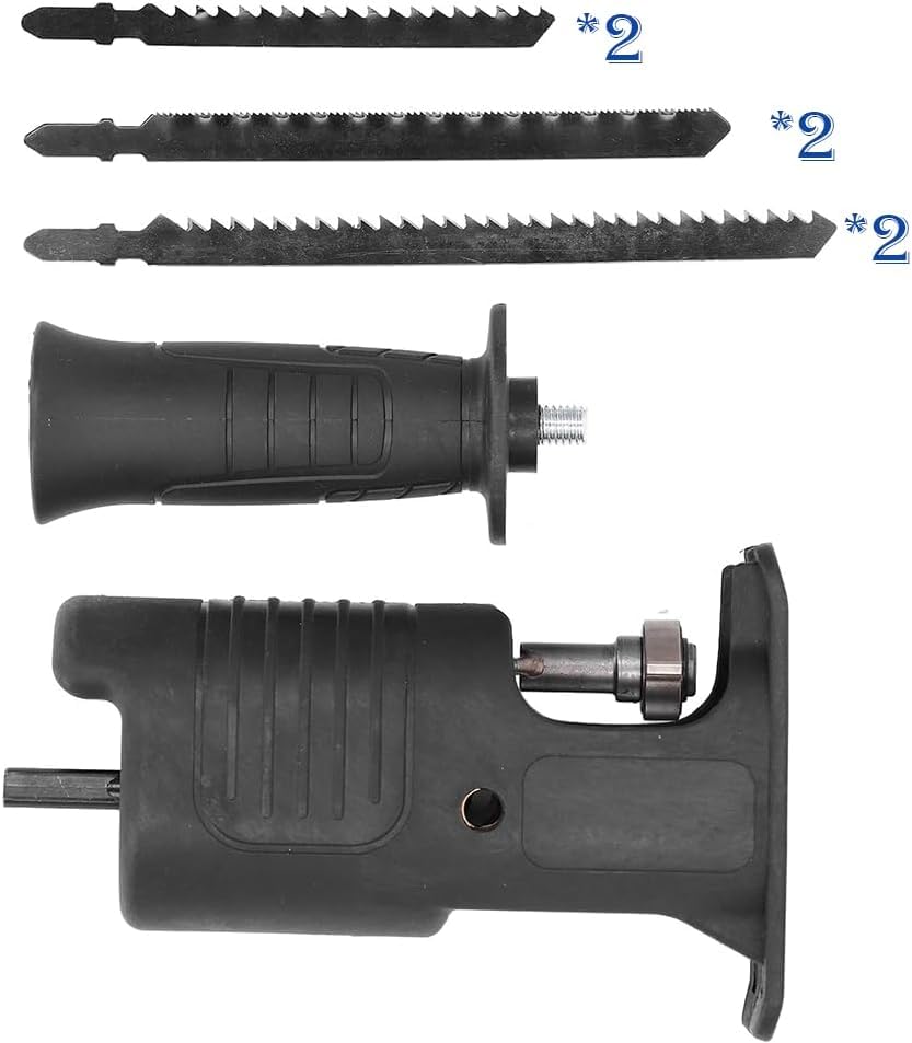 Miniatura 2 de QINALO Adaptador de sierra recíproca para taladro eléctrico, kit de accesorios de sierra recíproca eléctrica con kit de adaptador inalámbrico y