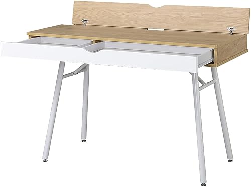 Miniatura 8 de Estación de trabajo diseñada RTA-1462 con almacenamiento para computadora, de Techni Mobili , Madera, Pino