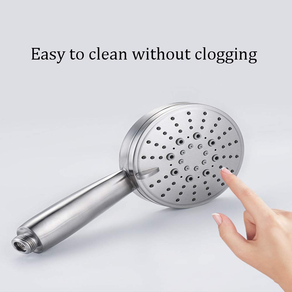alcachofa de la ducha Alcachofa de ducha de mano con 5 funciones, cabezal de ducha ajustable de alta presión, grifo de baño universal, cromado