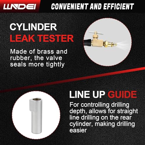 Image of LLNDEI Spark Plug Thread Repair Kit, 38900 Two Valve Ford Triton Tool Compatible, 16 PCS Spark Plug Thread Repair Kit for Repairing Ford 4.6L, 5.4L and 6.8V-10 Two Valve Engines