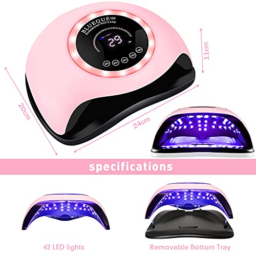 SaiXuan 168W UV LED Lampe Nageltrockner,mit 4 Timer Einstellungen,Auto Sensor,Digital Anzeigebildschirm,für Nägel… – Bild 2