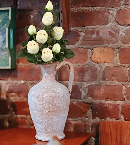 Briful Artificial Roses Fake Flowers 3 Packs Artificial Flowers Rose Buds Long Stem - Image 4