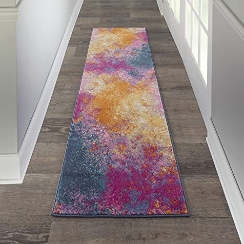 Nourison Home Passion Sunburst 2'2" x 12' Area Rug -