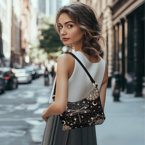 Image of Handbag for Women Leather Underam Shoulder Bag with Zipper Fashion Work Purse Waterproof Travel Wallet
