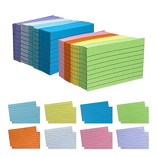 Tarjetas de índice con anillos de 3 x 5 pulgadas para evitar apuntes desordenados