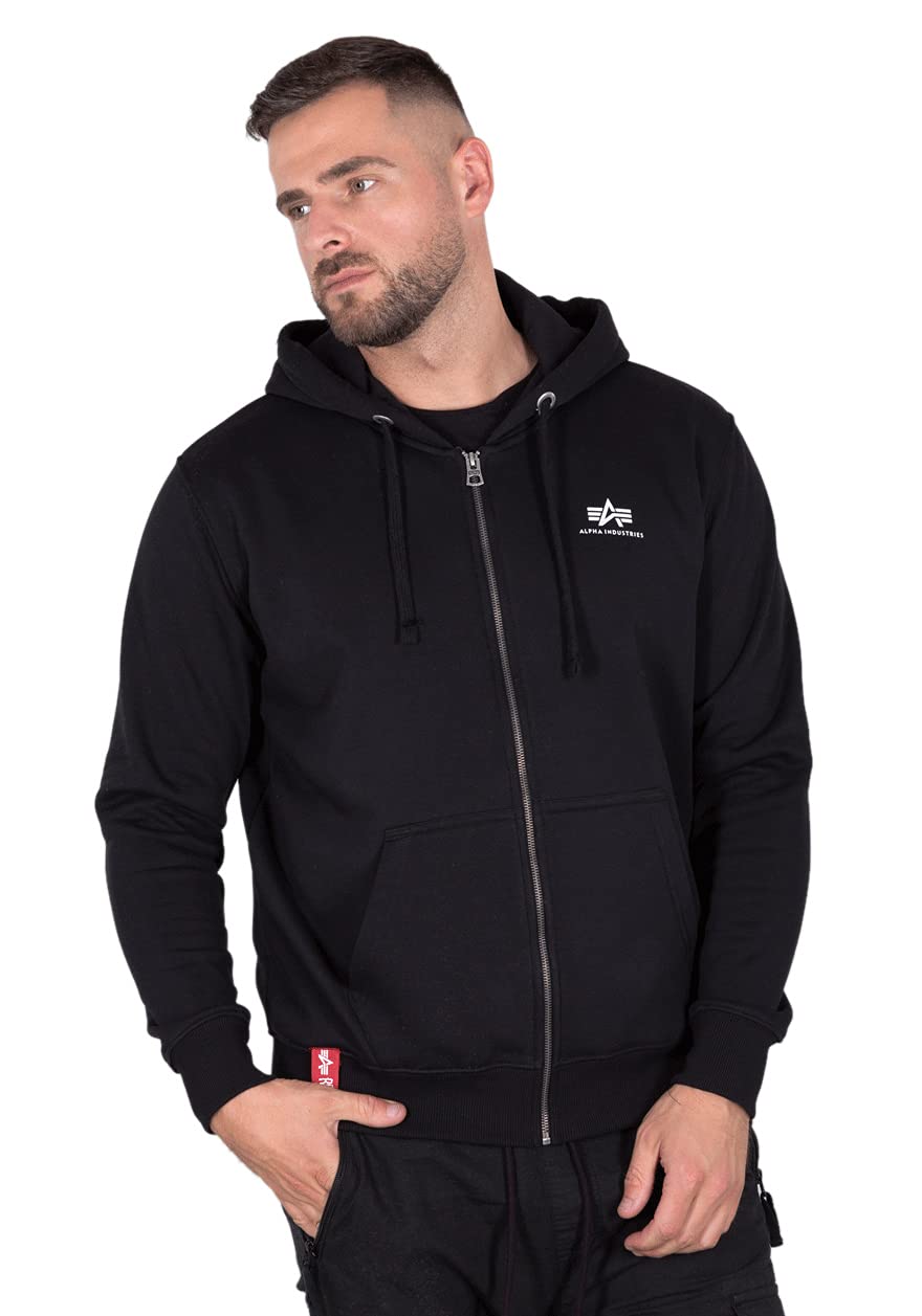 Alpha Industries Noir Basic Zip Hoodie