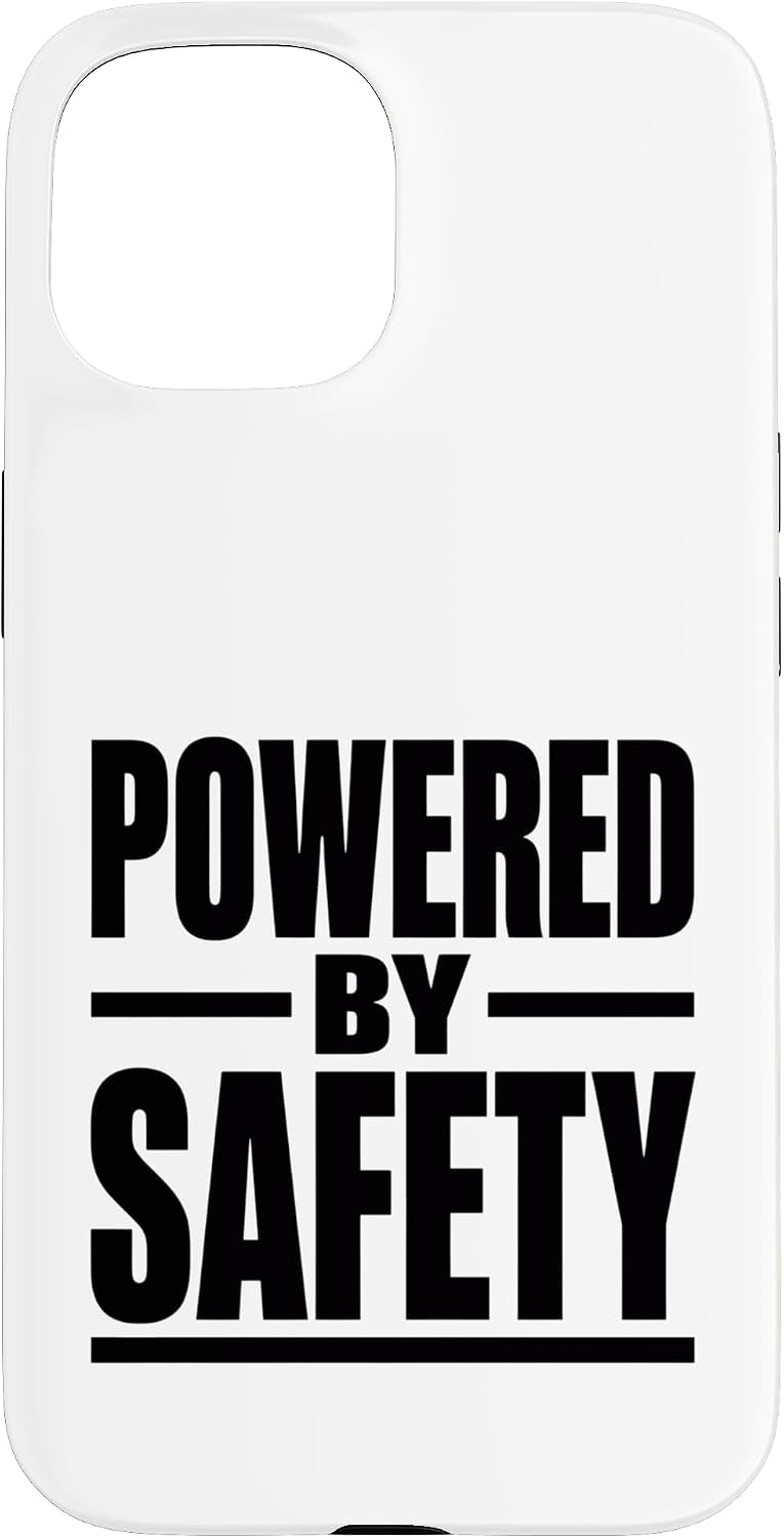 Powered by Safety - Workplace Safety Culture Campaign Gift Case for iPhone 15