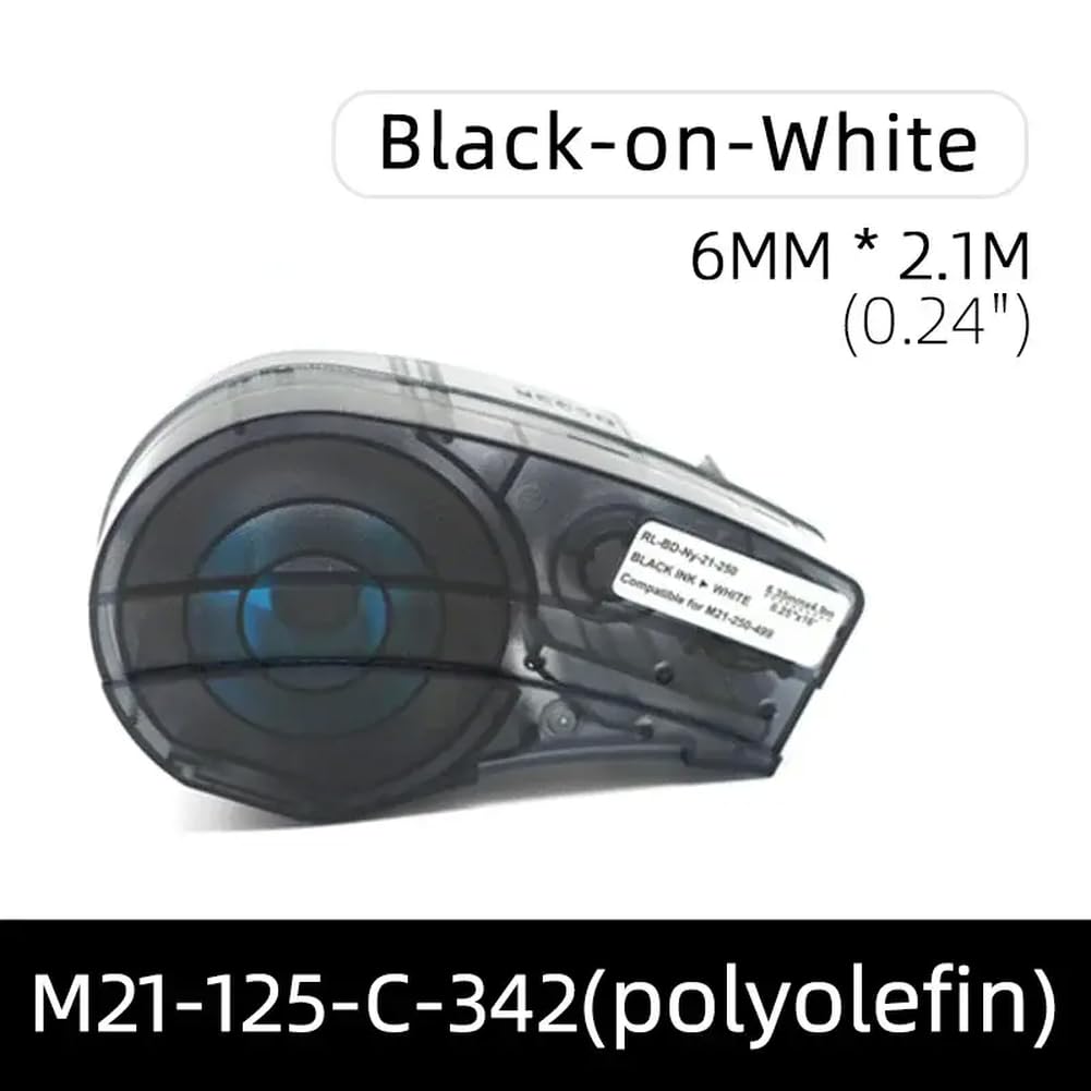 CARTRIDE POLYOLEFIN Étiquette 1PC M21-250-C-342 M21-187-C-342 M21-125-C-342 M21-375-C-342 Compatible avec BMP21-plus Laboratoire(1PC M21-125-C-342-WT)