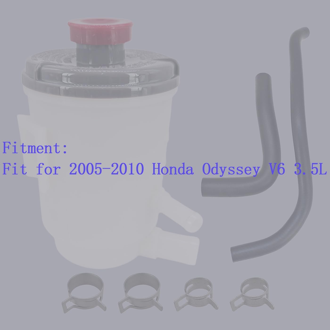 603-952 Power Steering Reservoir Tank with Suction & Return Hose & Clamps Fit for 2005-2010 Honda Odyssey V6 3.5L Replace 53701-SHJ-A01 53701SHJA01