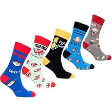 socks n socks-Mens 5pair Luxury Colorful Cotton Fun Novelty Dress Socks Gift Box