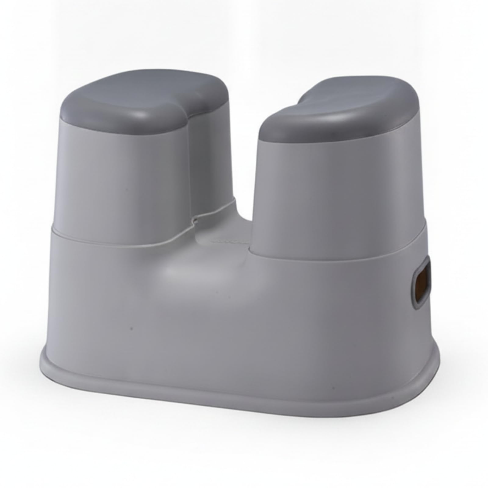 Asiento Baño con Abertura Central Resistente Al Agua Taburete Ducha Plástico Ergonómico para s, Gris