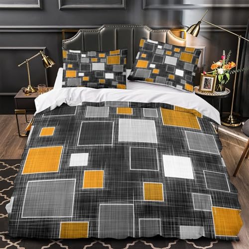 Housse de couette géométrique moderne 3 pièces 260x220 cm - 2