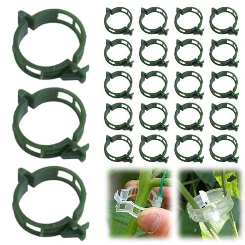 Clip de plástico seguro para plantas, clips de soporte para plantas mejorados 2025, clips de jardín reutilizables, clips de soporte para plantas, clip de fijación de enredaderas, clips de enrejado,