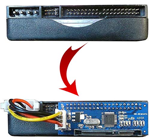 KALEA-INFORMATIQUE IDE 3.5 40 Pin auf SATA 3.5 15+7 Pin Konverter f&uuml;r Festplatten oder CD/DVD.