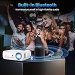 GROVIEW Projector, 15000lux 490ANSI Native 1080P WiFi Bluetooth Projector, 300'' Video Projector, Supports 4K & Zoom, 5G Sync, Compatible with HDMI USB/ AV/ Smartphone/ Pad/ Laptop/ DVD/ TV Stick/ PS5 - Image 4
