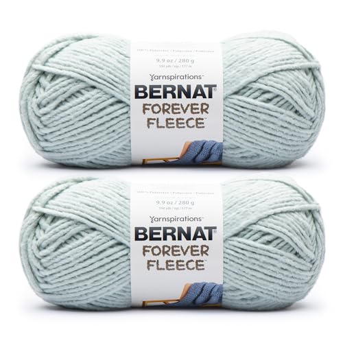 Image of Bernat Forever Fleece - 2 Pack of 194 Yards /9.9 oz Sage 100% Polyester Yarn