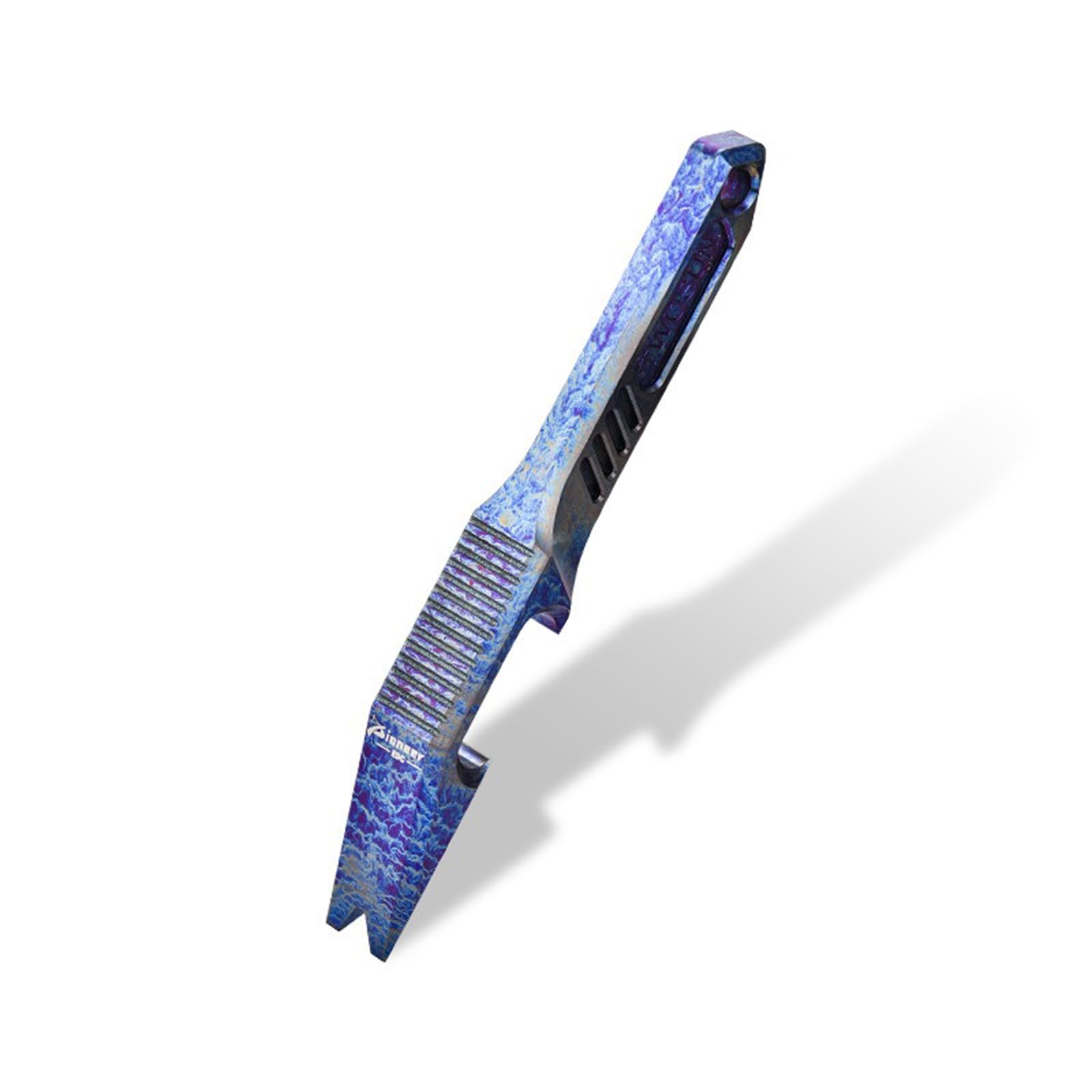 Hamans EDC Pry Bar Bottle Opener Titanium Crowbar Screwdriver Compact Size EDC Multi Tool