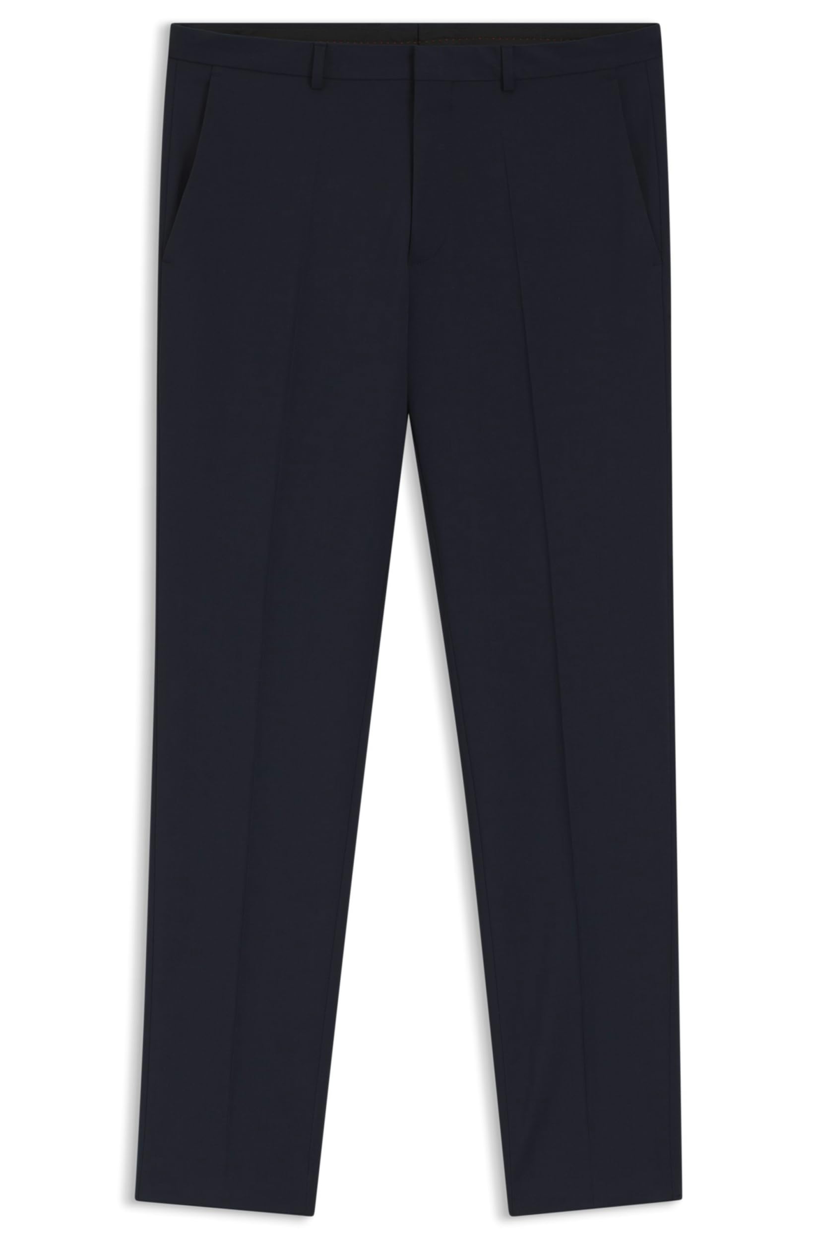 HUGO Herren Herrenhose Hesten253X – marineblaue Wool-Hose