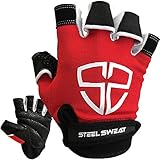 Steel Sweat Workout Gloves - Best for Gym, Weightlifting, Fitness, Training and Crossfit - Made for...